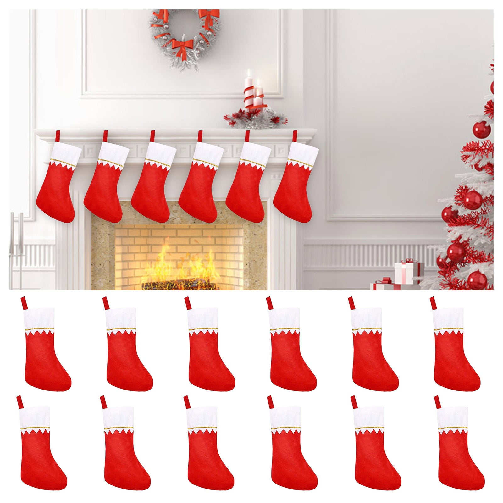 12pc 14 Inch Letters Christmas Stockings Christmas Stockings Large