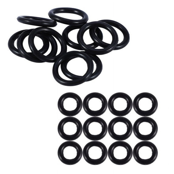 12pc 9MM x 2.0mm Rubber Seals Oil Seal O Rings & 10 Pcs Black Rubber Oil Seal O Shaped Rings Seal Washers 16 x 12 x 2 mm