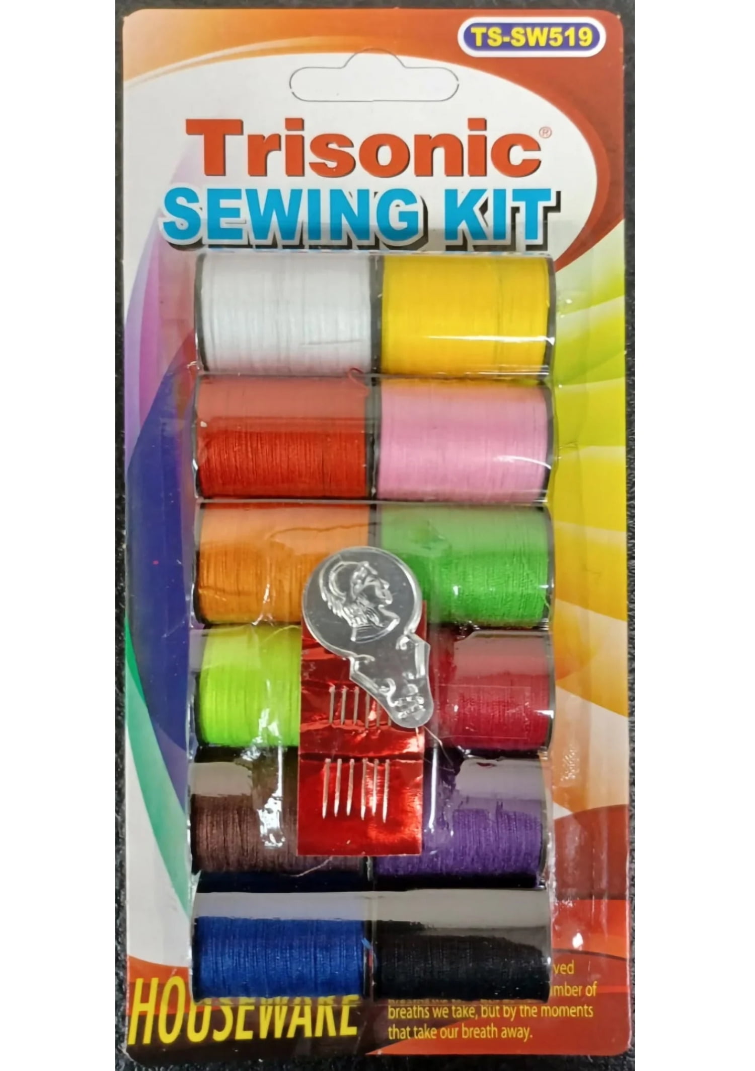 Cotten Thread Threader 12pc Assorted Colors Sewing Thread Spool Cotton All Purpose Art Craft ...