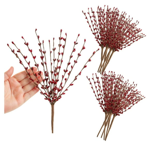 12pc Burgundy Pip Berry Sprays - for Fall Floral Work - Factory Direct Craft