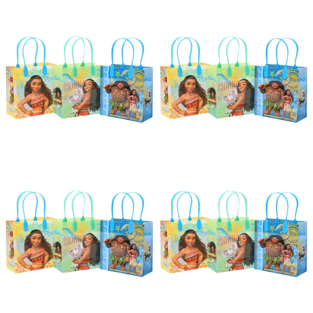 12pc Disney Moana Goodie Bags Party Favor Gift Bags Birthday Bags