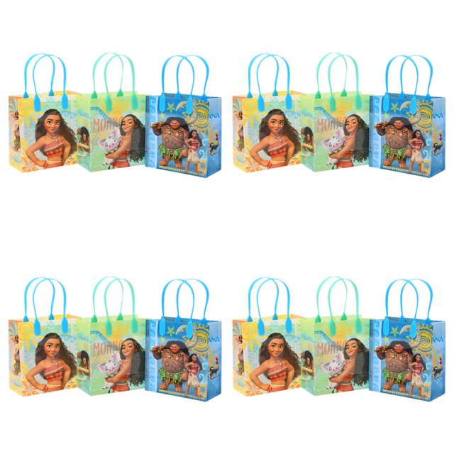 12pc Disney Moana Goodie Bags Party Favor Gift Bags Birthday Bags