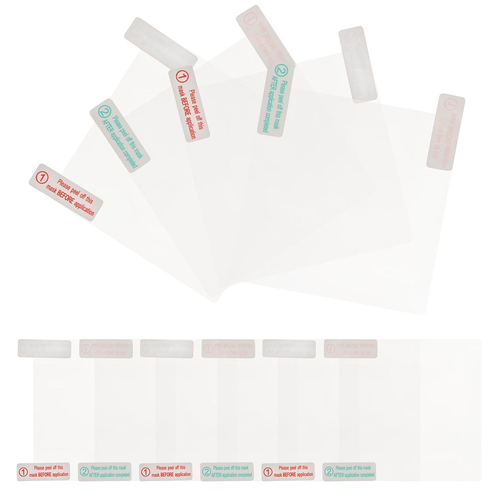 6 Stück Dashcam Zubehör Klebepads, Elektrostatischer Aufkleber, Klarsichtfolie in 8 X 6 cm und 11 X 6 cm zum Schutz vor Kratzern und Stürzen für Die Installation von Dashcam