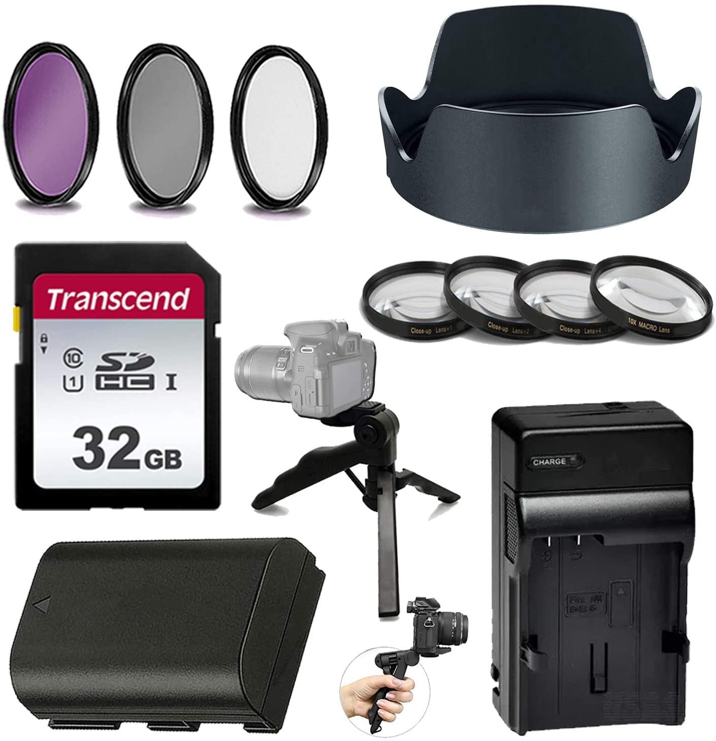 12pc- Kit for Canon EOS 5DS, 5DS R, 5D Mark IV, 5D Mark III, 5D Mark II ...