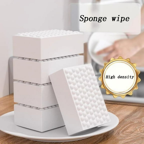 12pc Magic Sponge Eraser Set,High-Density Resilient Cleaning Tool,Tough Stain & Dirt Remover,Versatile Multi-Surface for Kitchen Appliances Bathroom Tiles Walls & Household Cleaning Tasks-20X12X6cm