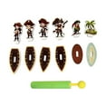 thumbnail image 1 of 12pc Pirate Water Gun Toys Set - Floating Bath Time Targets for Pool Play, Outdoor Splash Battle Game with EVA Stickers, Bathroom Swim Party Supplies​(B), 1 of 8