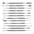 thumbnail image 1 of 12pc SE Stainless Steel Pick & Hook Hobby Arts Double Ended Tool Set, 1 of 11