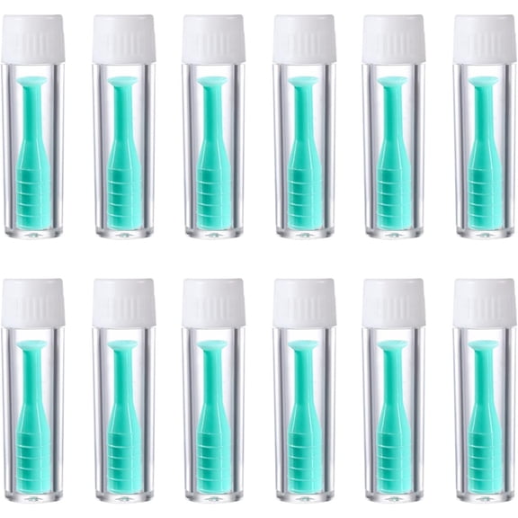 12pc Scleral Lens Inserter Remover,Ventless Contact Len Applicator for Hard/RGP Lenses,Scleral Lenses & Prosthetic Eyes