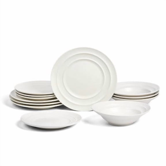 12pc Stoneware Dinnerware Set