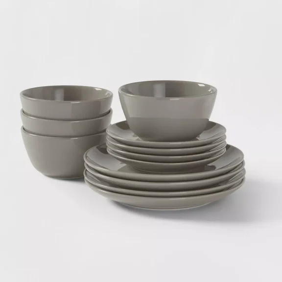 12pc Stoneware Dinnerware Set