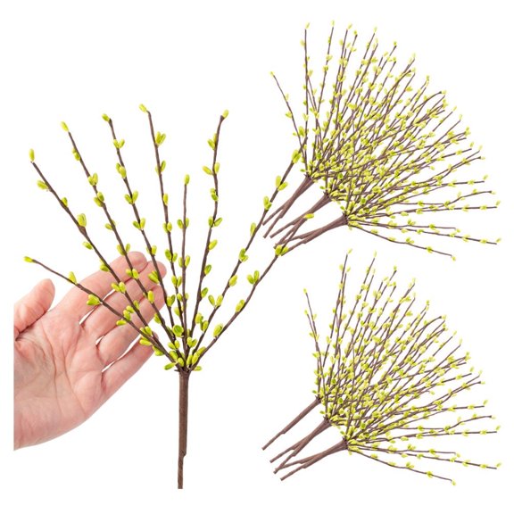 Factory Direct Craft Apple Green Pip Berry Stems, Set of 12, 12 Inch Spring Floral Picks
