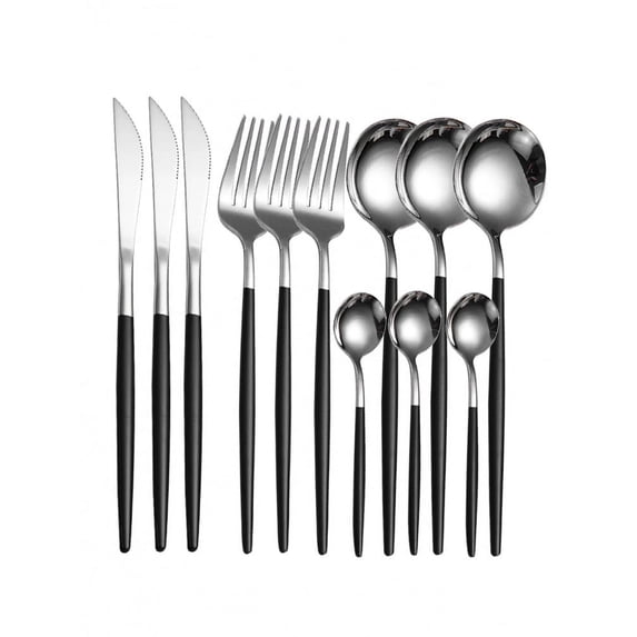 Stainless Steel Western Tableware Fork Set Steak Cutlery Spoon Small Spoon Portugal 16 Piece Cutlery Set
