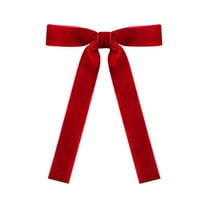 12pc Velvet Christmas Tree Bow Decoration Set for Holiday Tree Wreath Garland Gift Embellishment with Elegant Design Easy Tie On Bows