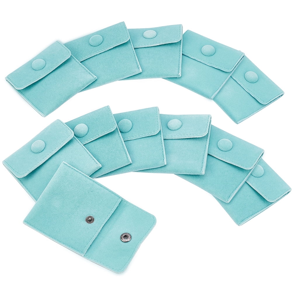 Velvet Jewelry Pouch, 4pcs Jewelry Bags With Snap Button...