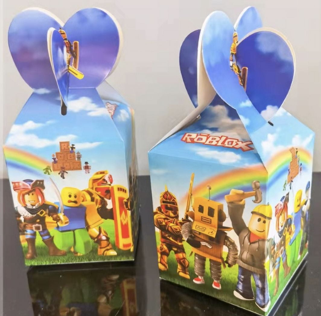 12pc ro-blox candy box treats, party favor decorations, video game avatar game Birthday