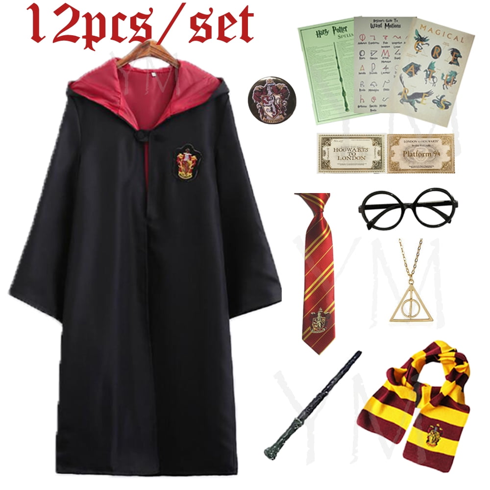 12pc/set Harry Potter Ravenclaw Cloak Costume