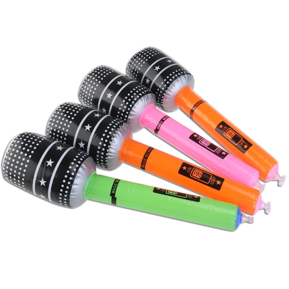 IMIKEYA 12Pcs Inflatable Prop Music Instrument Set Assorted Color for Party Entertainment