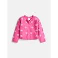 thumbnail image 1 of Wonder Nation Toddler Girls' Cardigan Sweater with Long Sleeves, Sizes 12M-5T, 1 of 3