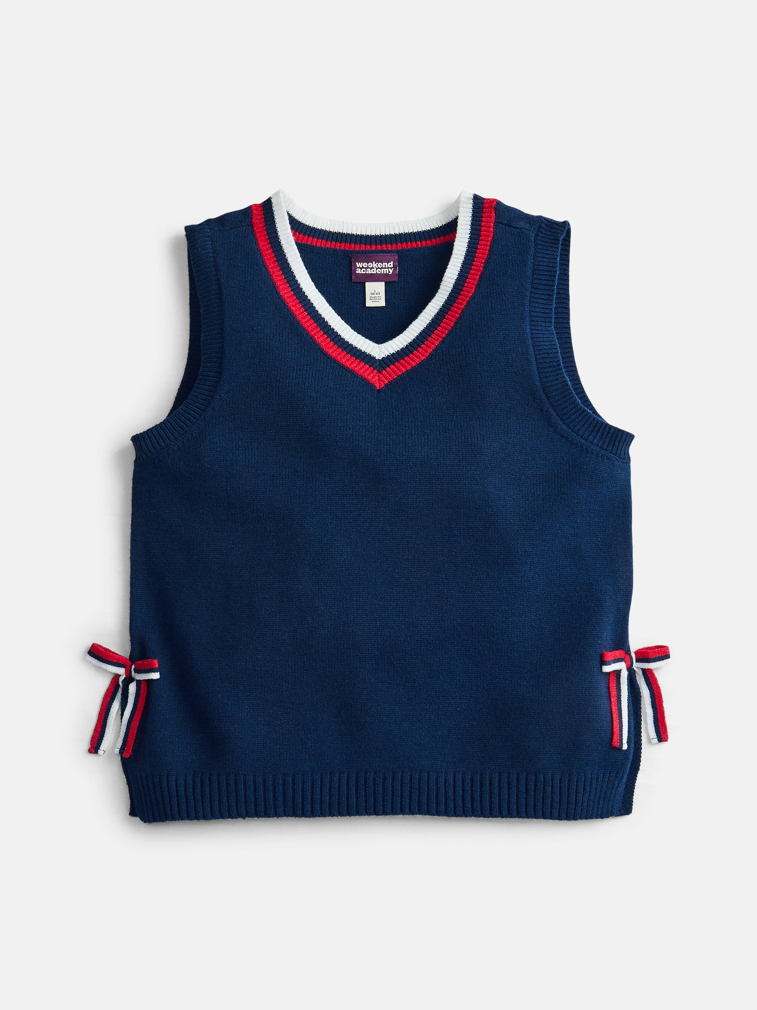 Weekend Academy Girls Sweater Vest, Sizes 4-18
