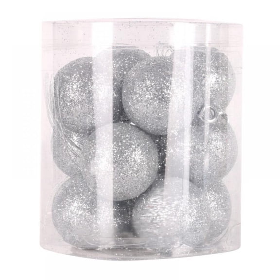 12pcs 1.18" Christmas Ball Ornaments Glitter Foam Ball Shatterproof Christmas Tree Decorations Xmas Hanging Balls Set for Wedding Party Holiday Decorations