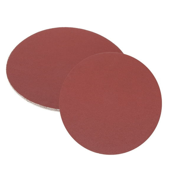 12pcs 10-Inch PSA Sanding Discs, 120 Grits Aluminum Oxide Self Adhesive Stick Back Sandpapers, No-Hole Round Wet/Dry Sander Papers, Sand Auto Car Paint, Wood, Metal