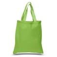 thumbnail image 1 of 12pcs 100% Cotton Canvas Reusable Grocery Shopping Tote Bags in Bulk - 15x16 (Lime), 1 of 1
