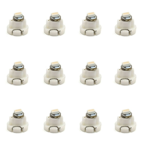 12pcs 12V T3 1206- Pink Auto Car Interior Dashboard Panel Light Bulb