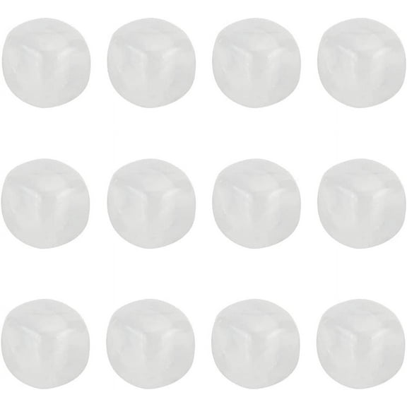 12pcs 12pcs Natural Cube Crystals Stones Clear Quartz Cube Beads No Hole Natural Square Gemstones Quartz Beads for Reiki Balancing Therapy 15~17mm