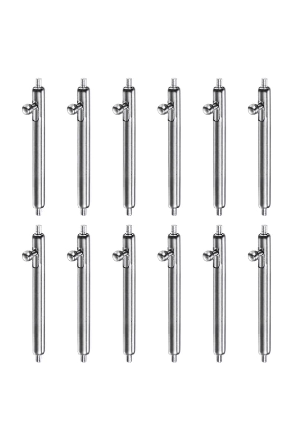 12pcs 17mm Quick Release Spring Bar 1.8mm Diameter Stainless Steel Watch Pins