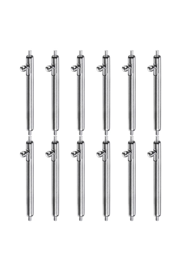 12pcs 18mm Quick Release Spring Bar 1.8mm Diameter Stainless Steel Watch Pins