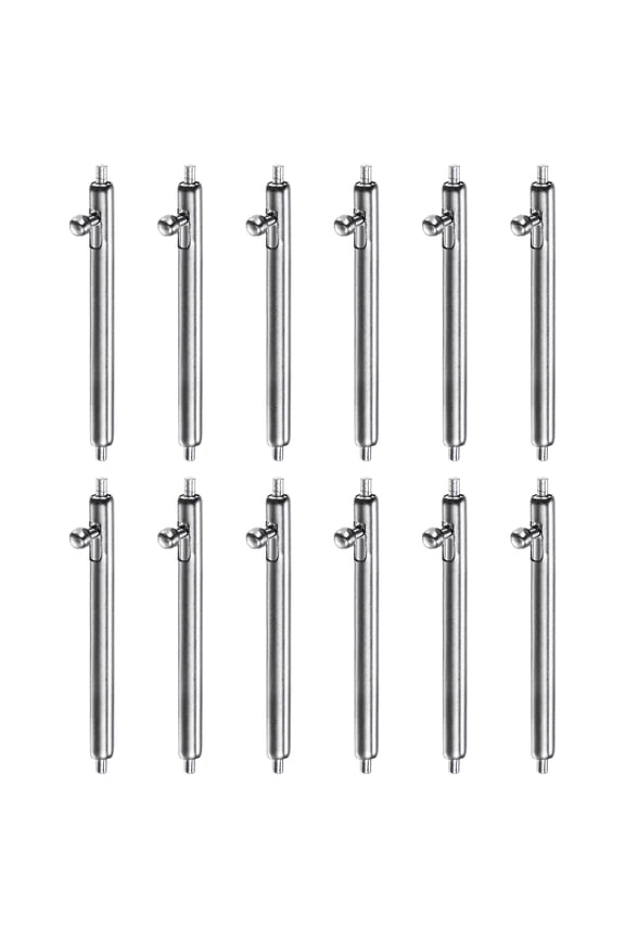 12pcs 19mm Quick Release Spring Bar 1.8mm Diameter Stainless Steel Watch Pins