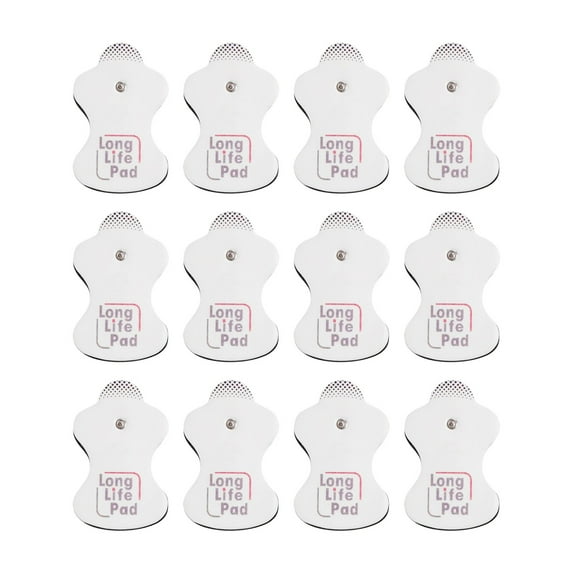 12pcs 2.2 Mm Button Type Foam Electrode Patch Electrotherapy Long Life Pads Replacement Electrode Pads Self Reusable Massage Replacement Gel Pads Drill Bits Accessories