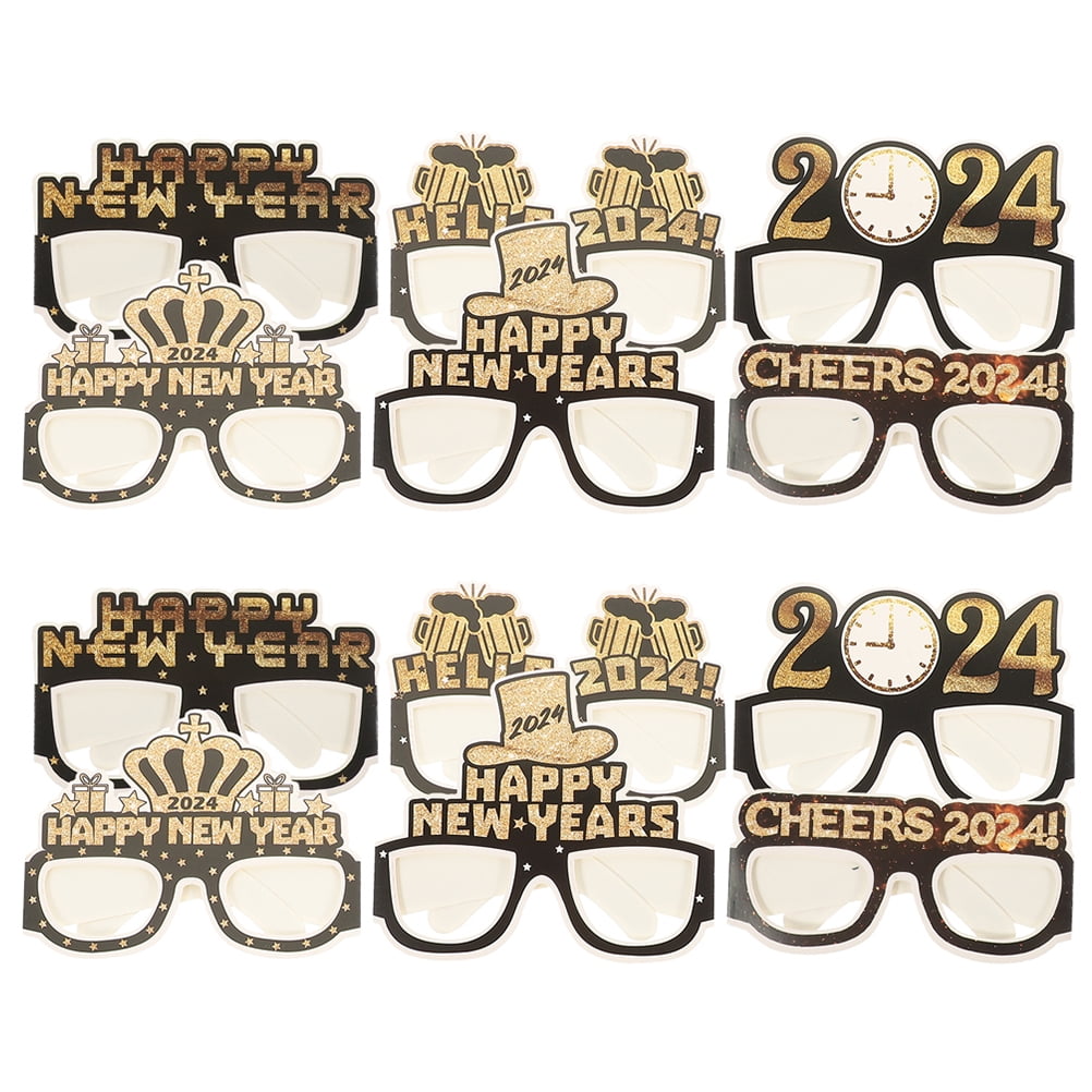 12pcs 2024 New Year's Eve Party Eyeglasses 2024 Celebration Party ...