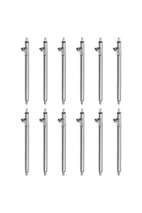 12pcs 20mm Quick Release Spring Bar 1.5mm Diameter Stainless Steel Watch Pins