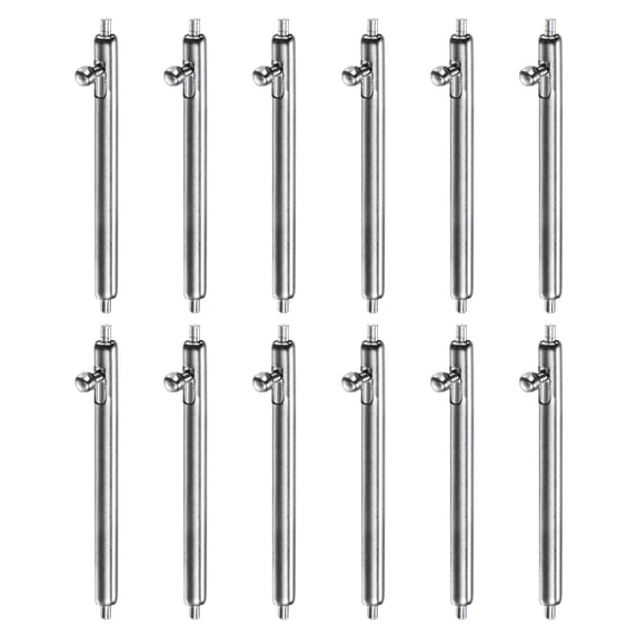 12pcs 20mm Quick Release Spring Bar 1.8mm Diameter Stainless Steel Watch Pins