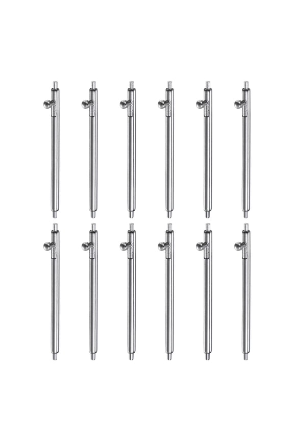 12pcs 21mm Quick Release Spring Bar 1.5mm Diameter Stainless Steel Watch Pins