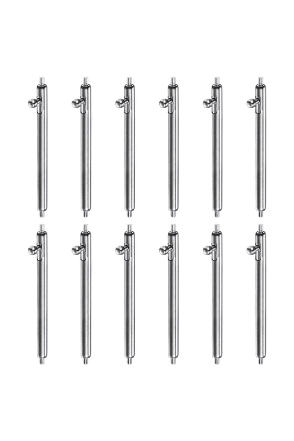 12pcs 21mm Quick Release Spring Bar 1.8mm Diameter Stainless Steel Watch Pins
