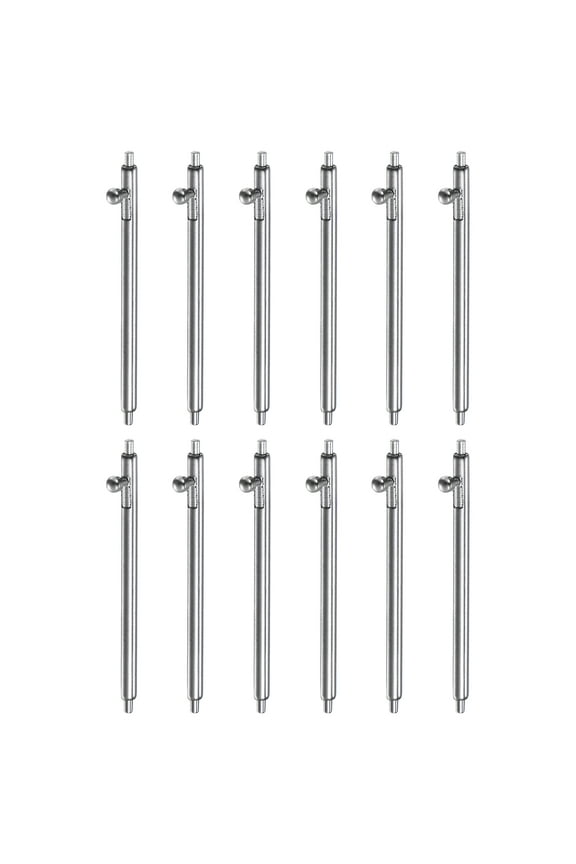 12pcs 22mm Quick Release Spring Bar 1.5mm Diameter Stainless Steel Watch Pins