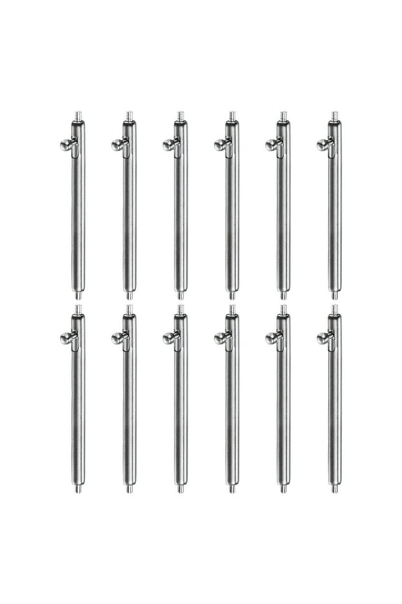 12pcs 22mm Quick Release Spring Bar 1.8mm Diameter Stainless Steel Watch Pins