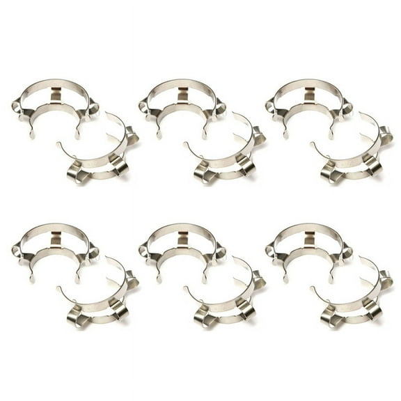 12pcs 24 Stainless Steel Clip Keck Clamp for 24/29 24/40 Glass Ground Joint
