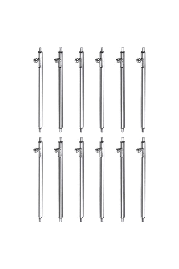 12pcs 24mm Quick Release Spring Bar 1.5mm Diameter Stainless Steel Watch Pins