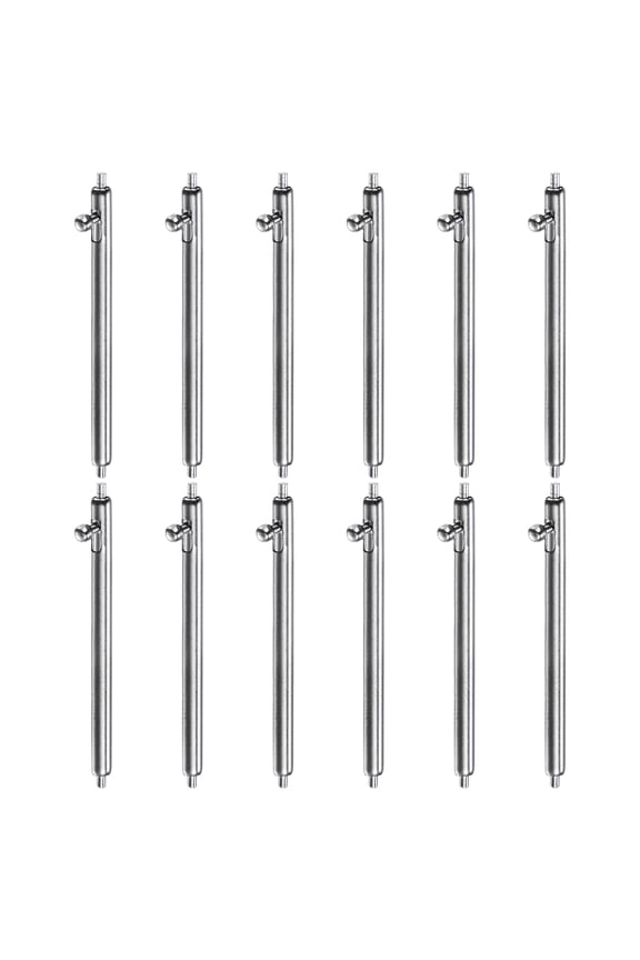 12pcs 24mm Quick Release Spring Bar 1.8mm Diameter Stainless Steel Watch Pins