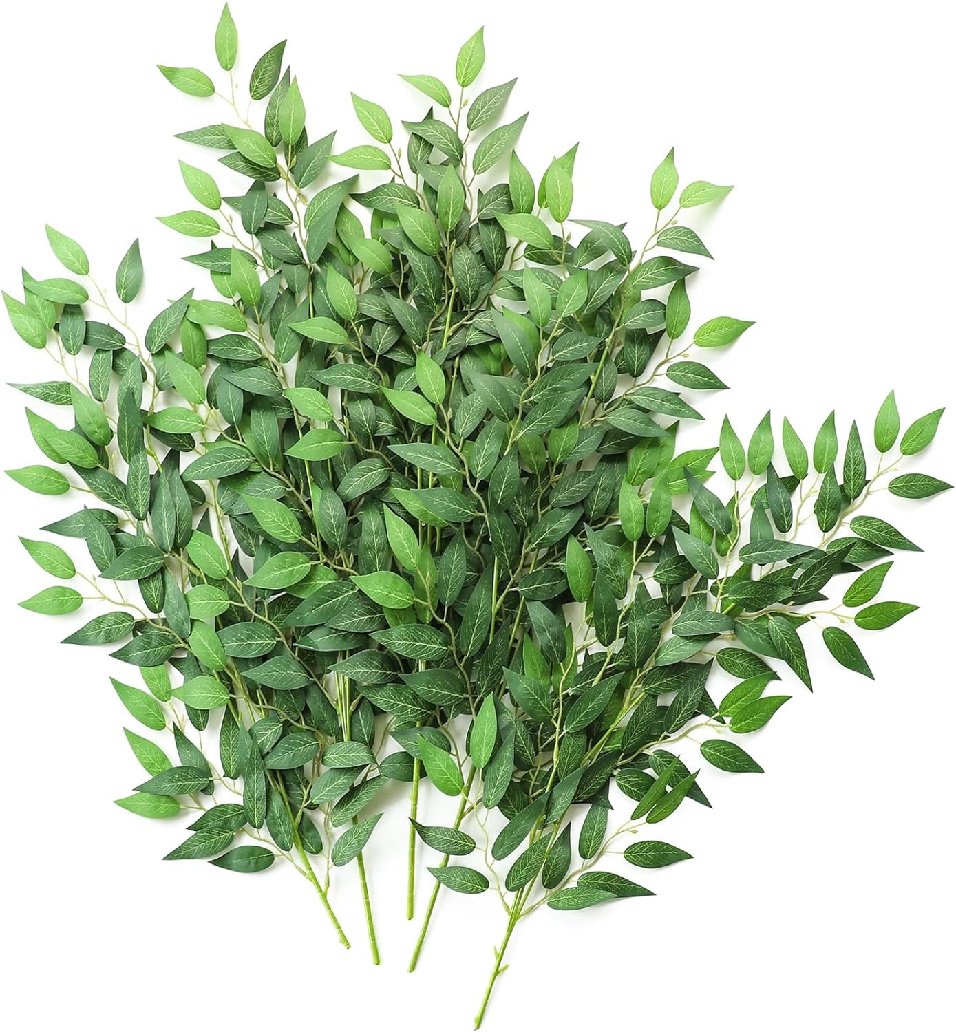 12pcs 28'' Artificial Italian Ruscus Greenery Stems, Faux Hanging