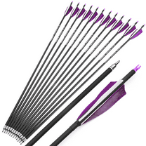 12pcs 30" Carbon Arrows with Real Turkey Feathers – Durable, Straight, and Well-Balanced Archery Arrows for Compound and Recurve Bows, Ideal for Hunting, Target Shooting, and Outdoor Practice