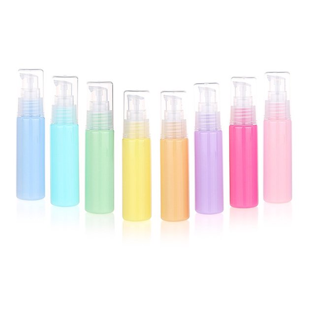 12pcs 30ml Colorful Lotion Bottle Treatment Pump Sample Sack Small