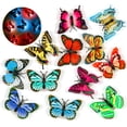 thumbnail image 1 of 12pcs 3D Butterfly Wall Stickers LED Lights, EEEkit Colorful Removable Luminous Decals, 1 of 6