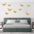 thumbnail image 1 of 12pcs 3D Gold Butterfly Wall Stickers - Removable Decorative Decals for Birthdays, Party Celebrations & Home Accents, Self-Adhesive Butterflies to Add Sparkle to Room, Bedroom & Event Spaces, D, 1 of 6