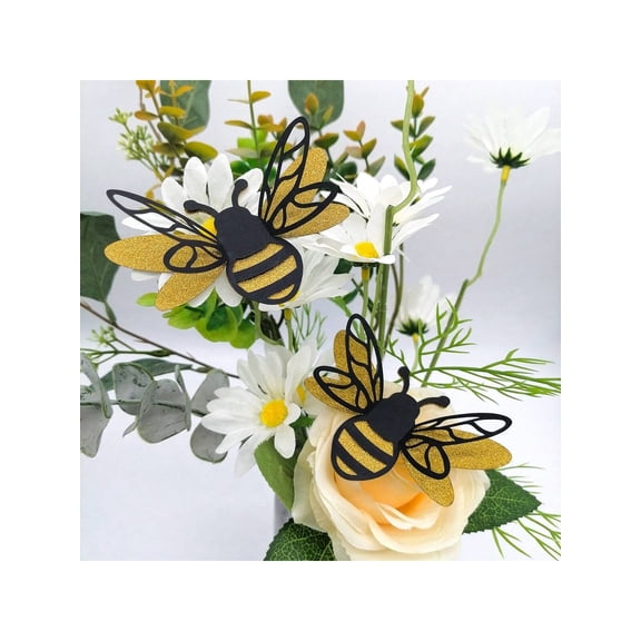 12pcs 3d Stereoscopic Cartoon Bee Themed Wall Decals For Background Wall Decal Vinyl Decal For Home Decorations Spring Decoration Items Refresh Your Home Decoration Gifts Birthday
