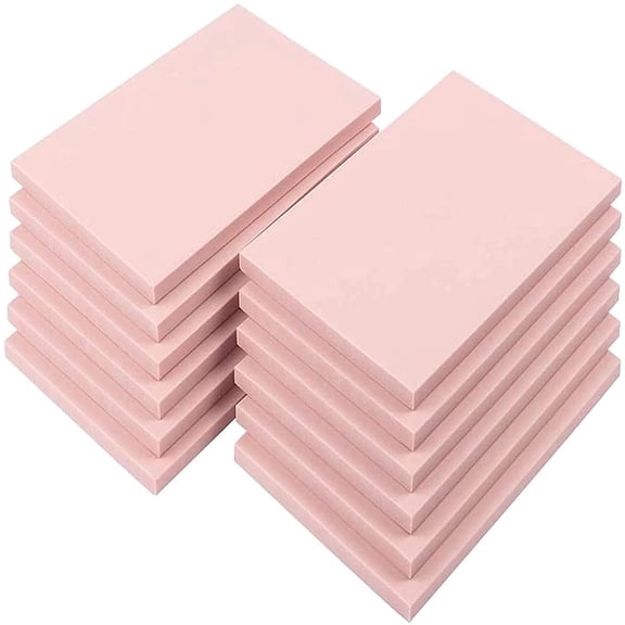 12pcs 4"x6" Pink Rubber Carving Blocks Linoleum Block Stamp Making Kit