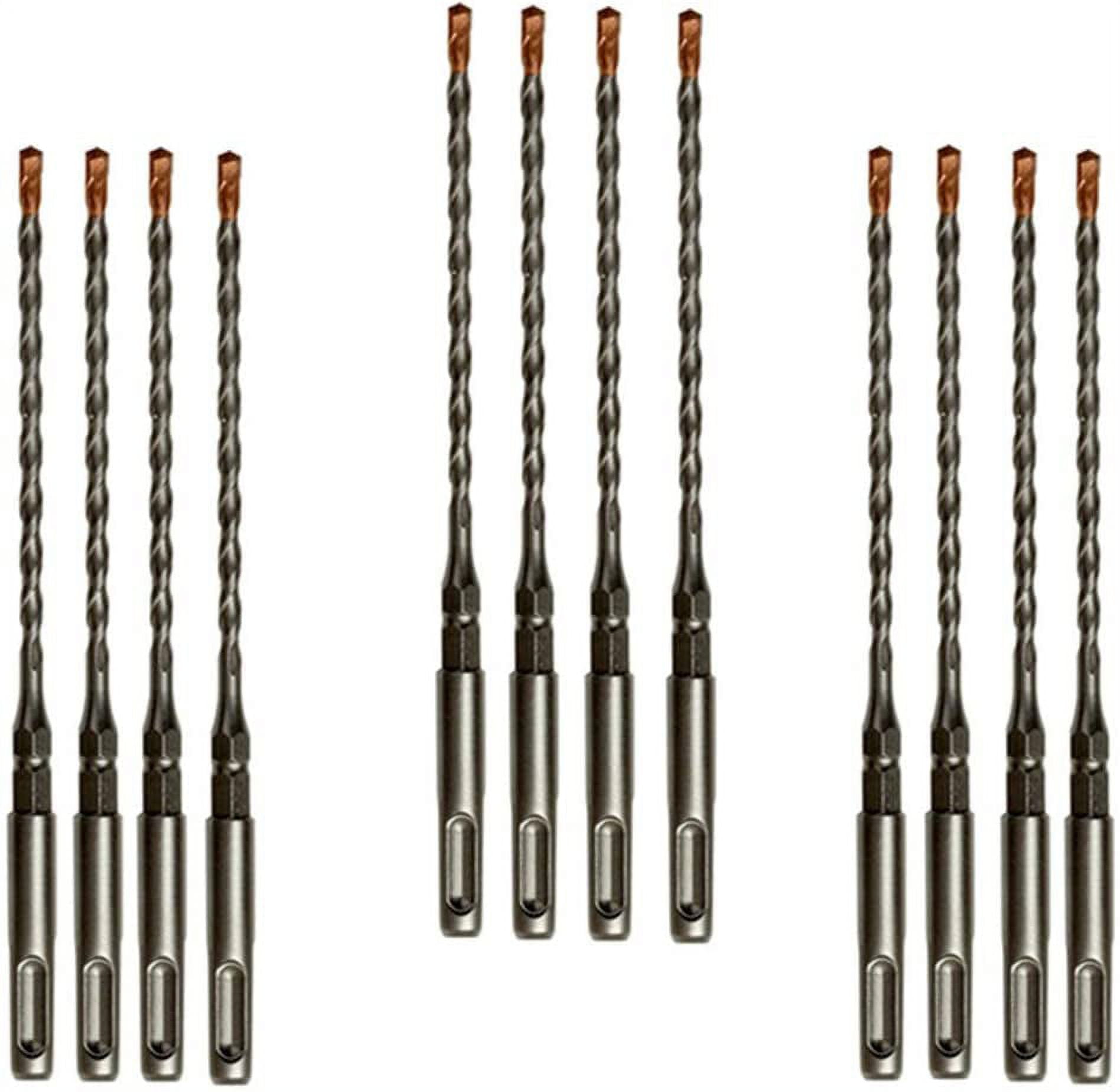 12pcs 5/32" x 7" with 1/4" SDS Plus Hex Rotary Hammer Drill Bits for Concrete Screw, Rotary Drill Bit 5/32, Sds Plus Bits